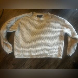 Forever 21 Cream Knit Top